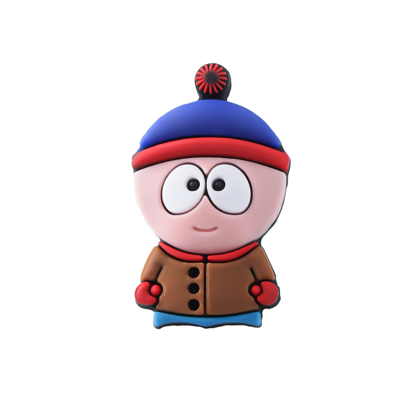 جیبیتز سیلیکونی با طرح Stan Marsh، مناسب تزئین کفش کراکس، کیف و اکسسوری‌های طرفداران انیمیشن South Park