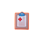 جیبیتز سیلیکونی با طراحی دفترچه پرستاری کوچک با جلد رنگی و نماد صلیب، مناسب برای تزئین کراکس، کیف و لوازم شخصی