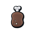 جیبیتز سیلیکونی با طراحی فانتزی استخوان سفید، مناسب برای تزئین کراکس، کیف و اکسسوری حیوانات