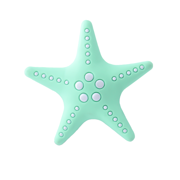 جیبیتز طرح ستاره دریایی رنگی، مناسب برای تزئین کفش کراکس و کیف‌های تابستانی