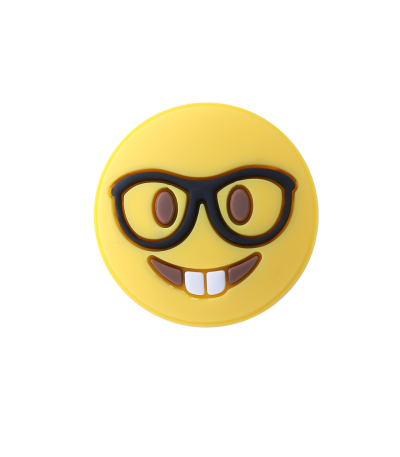 جیبیتز طرح استیکر چهره عینکی، مناسب تزئین کراکس، کیف و اکسسوری‌های شخصی