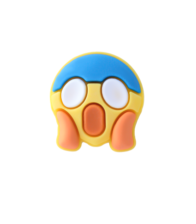 جیبیتز طرح استیکر چهره عینکی، مناسب تزئین کراکس، کیف و اکسسوری‌های شخصی