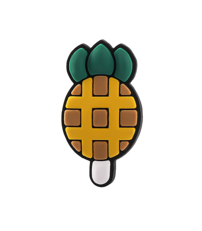 جیبیتز طرح بستنی آناناسی زرد، مناسب تزئین کراکس، کیف و اکسسوری‌های تابستانی