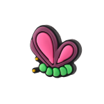 جیبیتز پروانه رنگی برای کفش کراکس