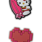 پک جیبیتز مگنتی طرح کیتی – دو عددی با طراحی سیلیکونی صورتی و فانتزی