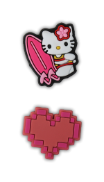 پک جیبیتز مگنتی طرح کیتی – دو عددی با طراحی سیلیکونی صورتی و فانتزی