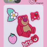 پک جیبیتز مگنتی طرح لوتسو شامل ۵ عدد مگنت فانتزی برای یخچال و سطوح فلزی با طراحی کارتونی و رنگ‌های جذاب