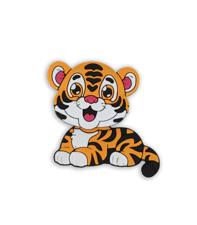 جیبیتز اسپینری با طرح ببر کارتونی، مناسب برای تزئین کفش کراکس و لوازم فانتزی