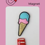 پک جیبیتز مگنتی طرح بستنی – جیبیتز فانتزی دوتایی با طرح بستنی رنگی