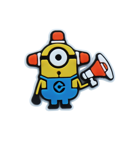 جیبیتز مینیون بلندگو به دست مناسب کفش کراکس و کیف، طرح فانتزی و کودکانه - برند کوهبر