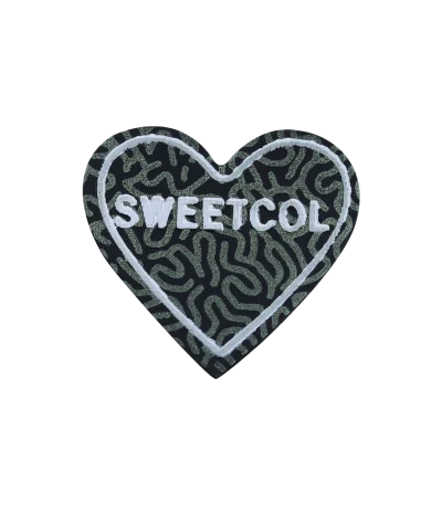 مارک پارچه ای طرح قلب sweetcol سفارش از تولید کننده مناسب پوشاک