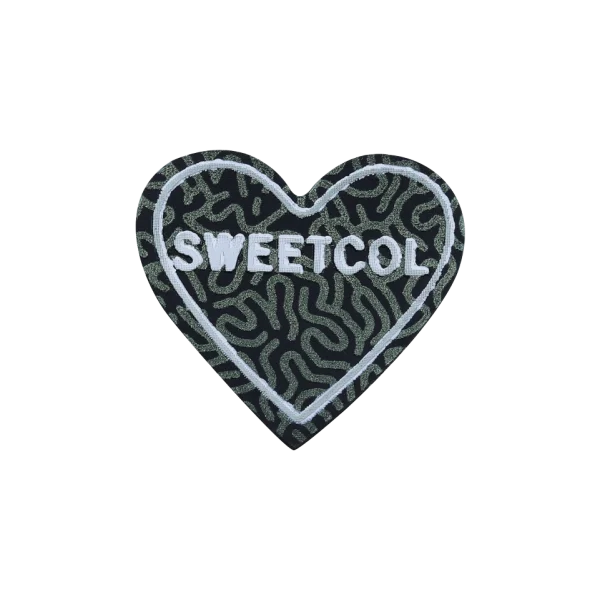مارک پارچه ای طرح قلب sweetcol سفارش از تولید کننده مناسب پوشاک