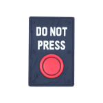 مارک ژلاتینی do not press با نوشته ژلاتینی برجسته و پایه چرمی مخصوص دوخت روی لباس