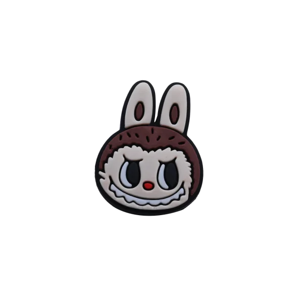 جیبیتز سر لبوبو – آویز چهره کارتونی فانتزی – مناسب برای کراکس و لباس کودکانه – محصول سیلیکونی از برند کوهبر