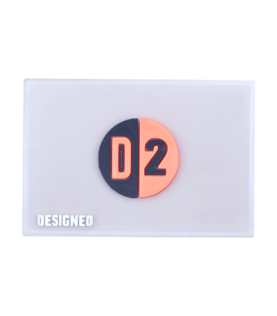 مارک ژلاتینی D2 روی پایه چرمی مناسب دوخت روی لباس و اکسسوری