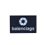 مارک ژلاتینی Balenciaga با نوشته برجسته سفید روی پایه چرمی مشکی، تولید کوهبر