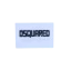 مارک ژلاتینی 1 dsquared با پایه چرم و نوشته کریستالی شفاف برای نصب روی لباس