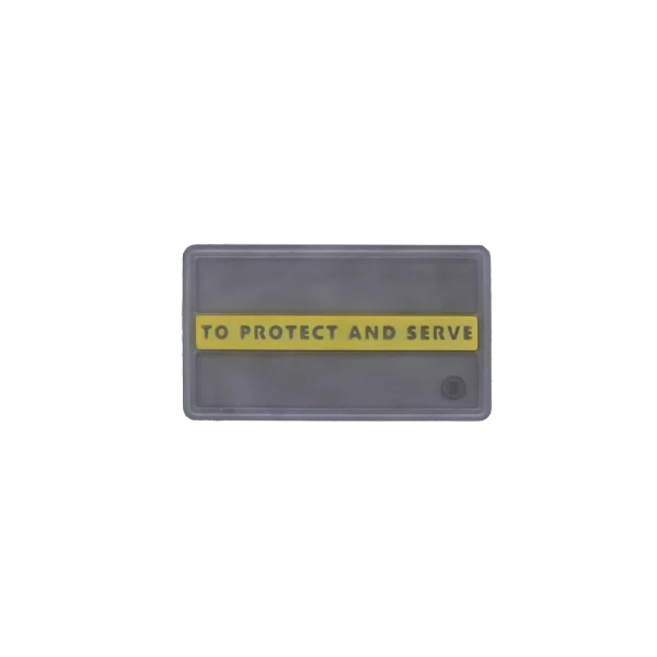 مارک ژلاتینی to protect and save با طراحی برجسته و جنس ژله‌ای شفاف، مناسب دوخت روی لباس و کیف