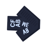 مارک ژلاتینی حروف انگلیسی برجسته و براق مناسب نصب روی لباس و کیف، محصول برند کوهبر.