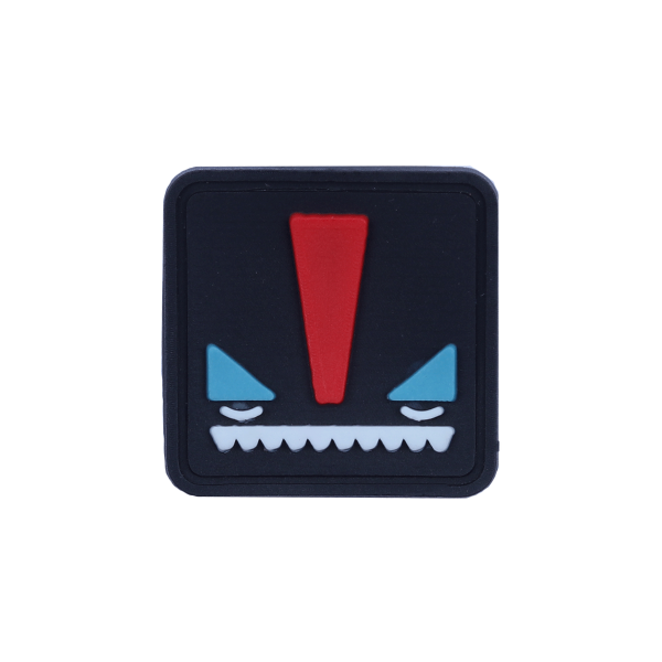 مارک ژلاتینی طرح خشمگین با طراحی برجسته و سه‌بعدی، مناسب نصب روی پوشاک و اکسسوری، محصول برند کوهبر.