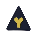 خرید مارک ژلاتینی طرح مثلث زرد سفارش مستقیم از تولید کننده مناسب پوشاک تولیدی