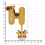 مارک دوختی حرف H ابعاد