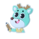 مارک دوختی گوزن دانش آموز سه بعدی