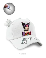 مگا جیبیتز عروسک و نوشته kuromi روی کلاه