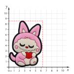 جیبیتز Labubu قلبی بزرگ خرید مستقیم از تولید کننده مناسب استفاده به عنوان خرجکار پوشاک