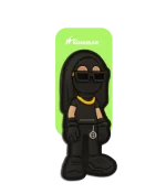 مارک دوختی آدمک عینکی سه بعدی روی لیبل