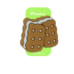 مگا جیبیتز بیسکوییت کرمدار بزرگ