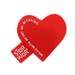 خرید عمده ارزان مگا جیبیتز (جیبیتز بزرگ) طرح قلب مناسب برای استفاده به عنوان خرجکار پوشاک