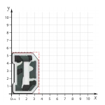 جیبیتز حرف انگلیسی D ابعاد