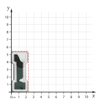 جیبیتز حرف انگلیسی I ابعاد