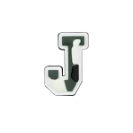 جیبیتز حرف انگلیسی J مناسب استفاده برای کراکس و محصولات مشابه