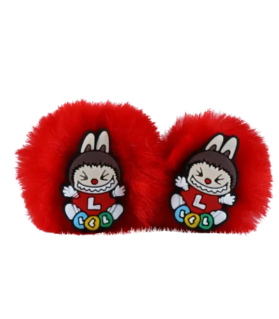 کش مو مدل پفی جفتی طرح لبوبو (2)