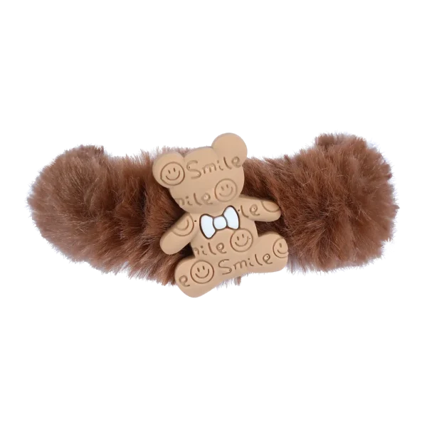 کش مو مدل پفی طرح خرس smile