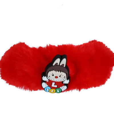 خرید عمده کش مو مدل پفی طرح لبوبو L از تولیدکننده