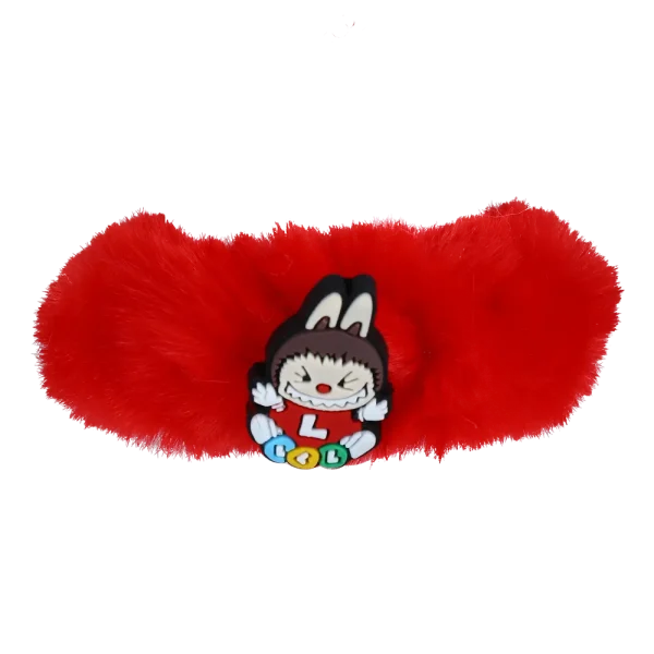 خرید عمده کش مو مدل پفی طرح لبوبو L از تولیدکننده