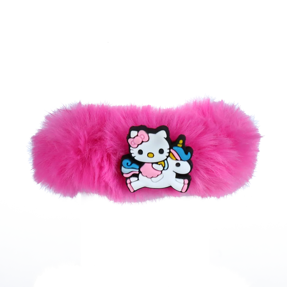 کش مو مدل پفی طرح کیتی و یونیکورن