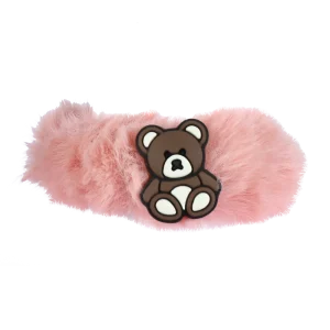 کش مو پفی طرح خرس قهوه ای