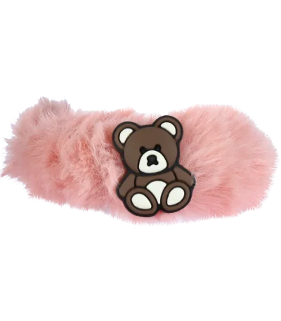 کش مو پفی طرح خرس قهوه ای