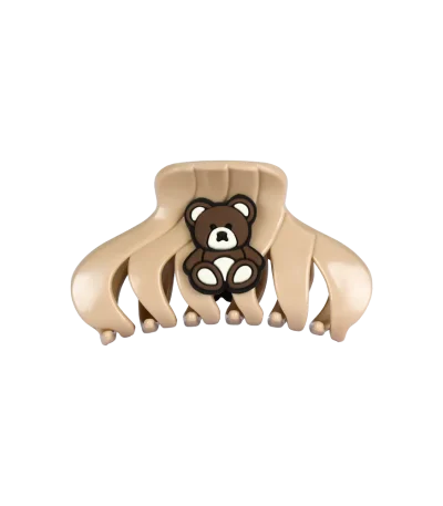 کلیپس مو طرح خرس قهوه ای