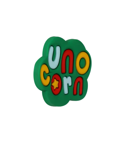 جیبیتز unocorn برند کوهبر، مدل فانتزی سیلیکونی با طراحی الهام‌گرفته از کارت بازی. مناسب تزیین کراکس و اکسسوری‌ها. فروش عمده جیبیتز خاص و ترندی.