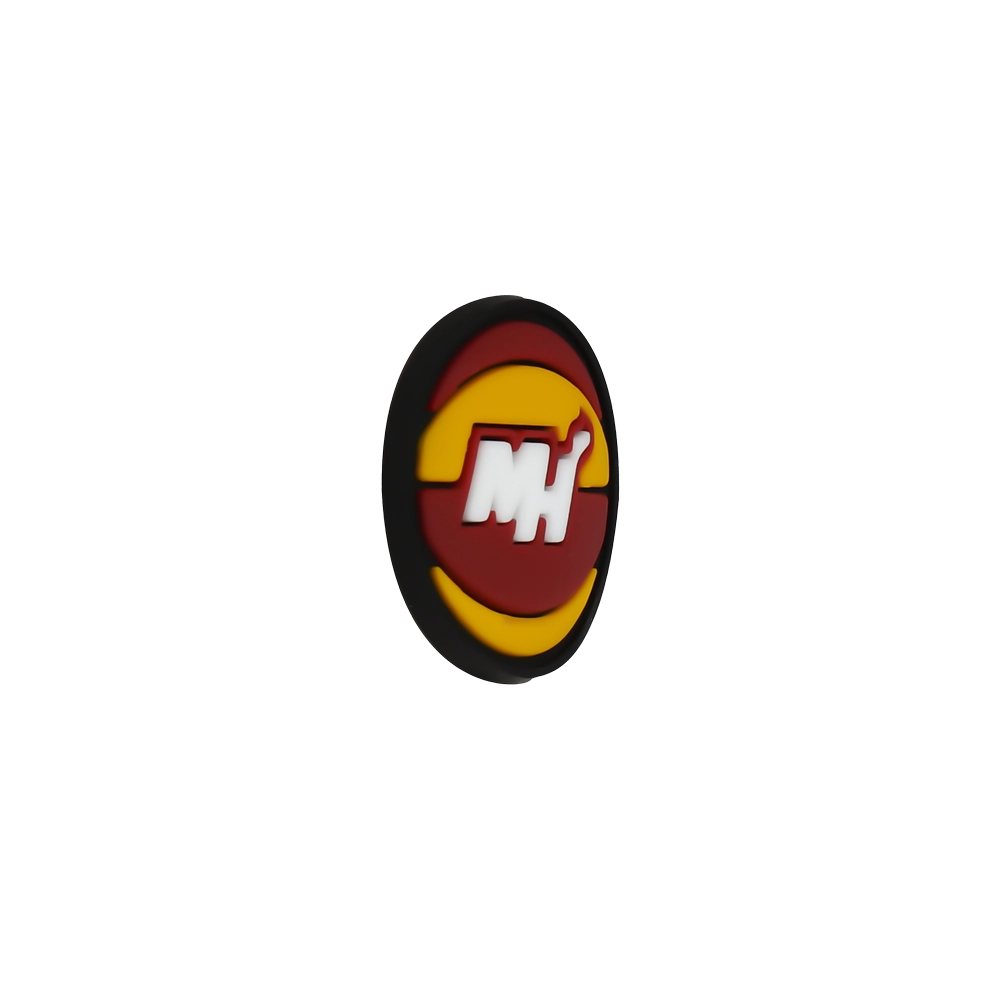 جیبیتز Miami NBA برند کوهبر، مدل اسپرت سیلیکونی الهام‌گرفته از فضای بسکتبال. مناسب تزیین کراکس و اکسسوری‌ها. فروش عمده جیبیتز بسکتبالی با قیمت مناسب.