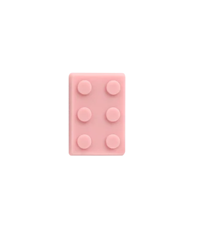 جیبیتز لگو شش خانه برند کوهبر، مدل فانتزی سیلیکونی با طراحی لگویی ساده و مینیمال. مناسب تزیین کراکس و اکسسوری‌ها. فروش عمده جیبیتز طرح لگویی با قیمت مناسب.