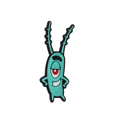 جیبیتز پلانکتون برند کوهبر، مدل فانتزی سیلیکونی کارتونی با طراحی بامزه. مناسب تزیین کراکس و اکسسوری‌ها. فروش عمده جیبیتز کارتونی با قیمت مناسب.