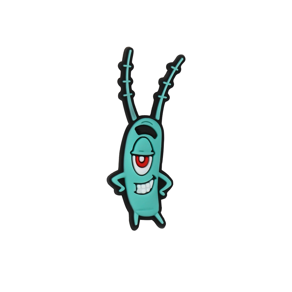 جیبیتز پلانکتون برند کوهبر، مدل فانتزی سیلیکونی کارتونی با طراحی بامزه. مناسب تزیین کراکس و اکسسوری‌ها. فروش عمده جیبیتز کارتونی با قیمت مناسب.