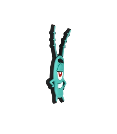 جیبیتز پلانکتون برند کوهبر، مدل فانتزی سیلیکونی کارتونی با طراحی بامزه. مناسب تزیین کراکس و اکسسوری‌ها. فروش عمده جیبیتز کارتونی با قیمت مناسب.