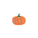 جیبیتز کدوحلوایی هالووین برند کوهبر، مدل فانتزی سیلیکونی مناسب تزیین کراکس و اکسسوری‌ها. فروش عمده جیبیتز هالووینی با قیمت مناسب.